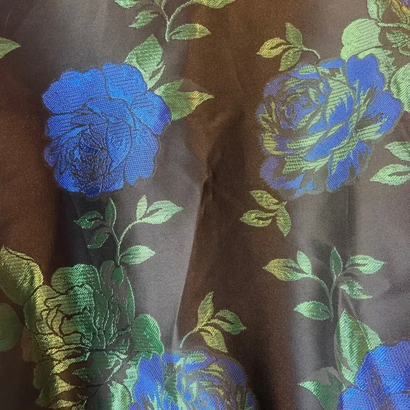 Floral Faux Fur Collar Jacket - Picture 8 of 8